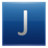 Letter J blue Icon